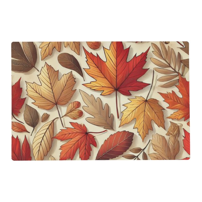 classic Autumn leaves Placemat (Front)