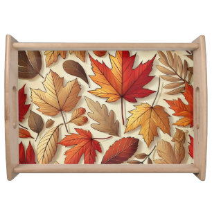 classic Autumn leaves Serving Tray