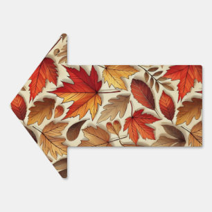 classic Autumn leaves Sign