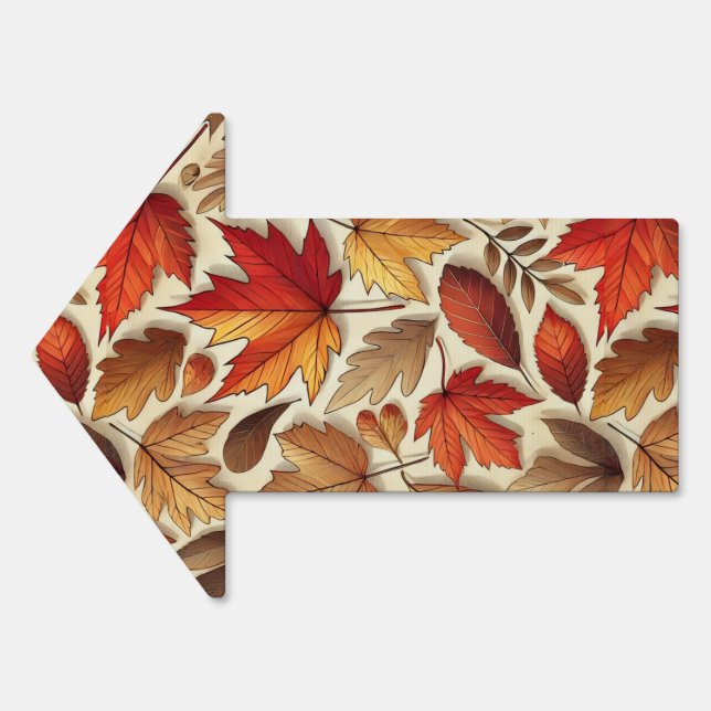 classic Autumn leaves Sign (Front)