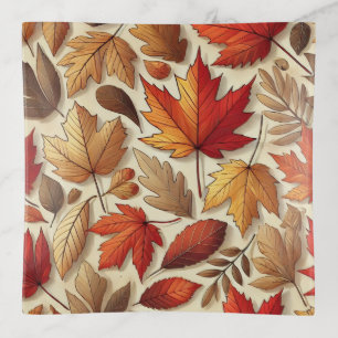 classic Autumn leaves Trinket Tray