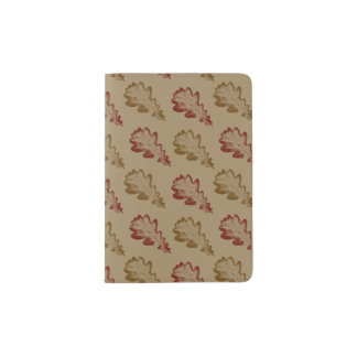 Classic Autumn Oak Leaves Passport Holder