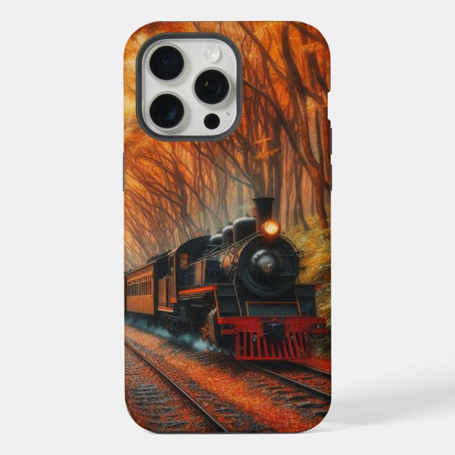 classic Autumn train Iphone Case (Back)