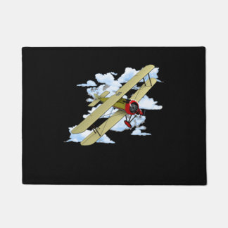 Classic Aviation Biplane Doormat