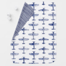 Classic Aviation Watercolor Planes