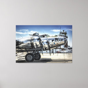 Classic b-17 wwii bomber canvas print