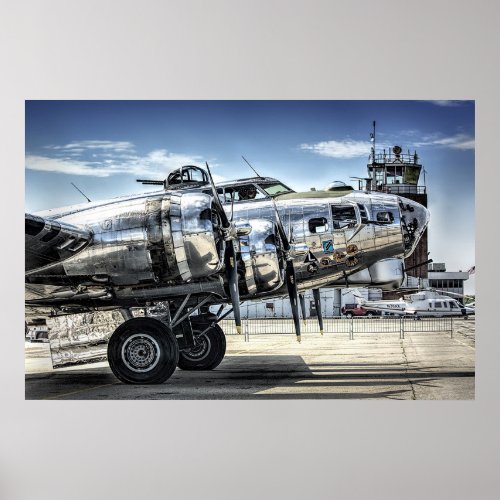 Classic b_17 wwii bomber poster