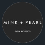 Classic B&W Sticker<br><div class="desc">Classic black and white sticker! Excellent to secure envelopes or promo handouts to name a few! Enjoy!
- MINK PEARL</div>