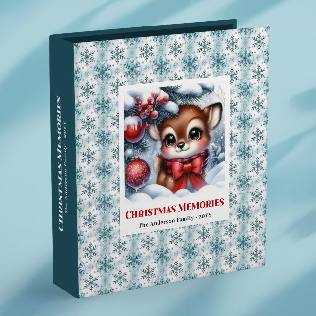 Classic baby fawn winter scene kids memory album 3 ring binder (Classic baby fawn winter scene kids memory album

)