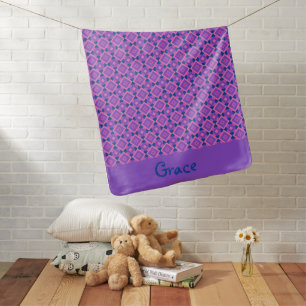 Classic Baby Girl Birth Stats Baby Blanket For Gir