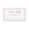 Classic Baby Pink Bow Baby Shower Diaper Raffle