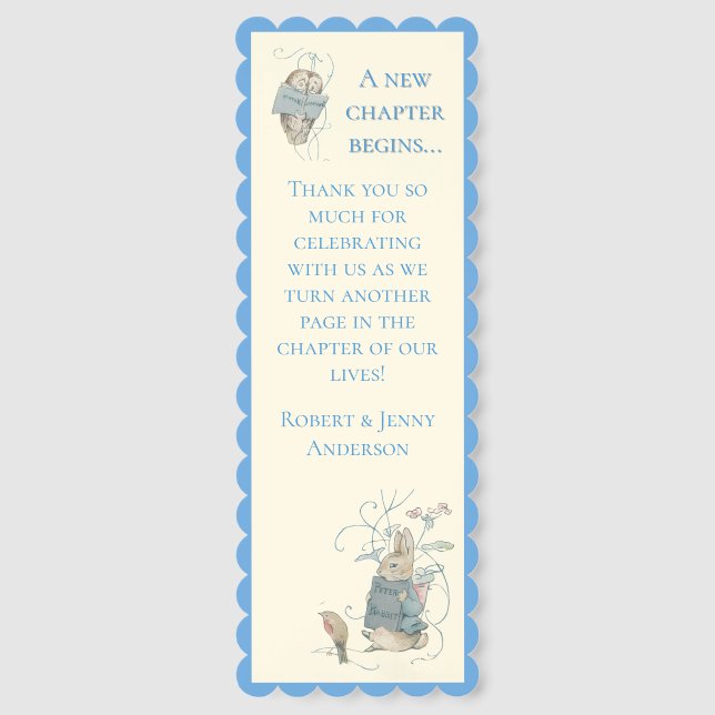 Classic Baby Shower Favor Bookmarks (Front)