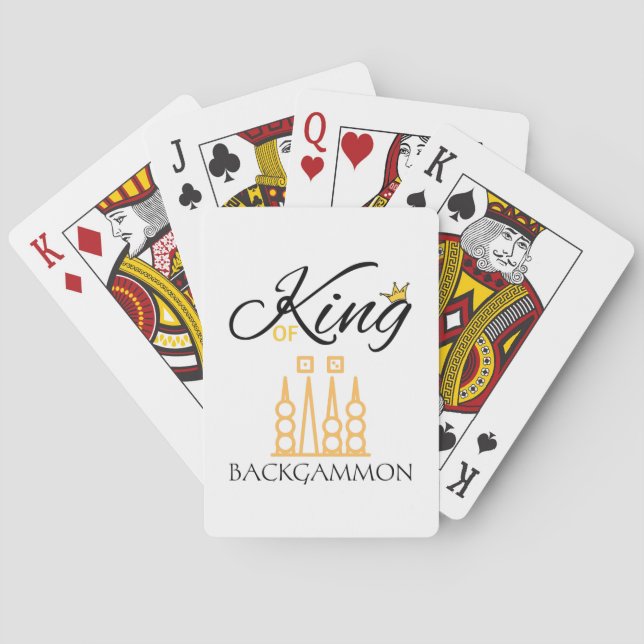 classic backgammon lover poker cards (Back)