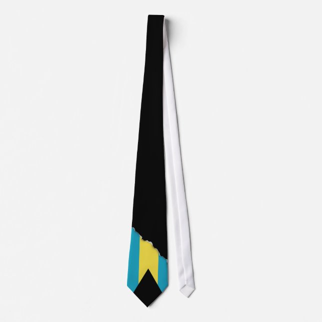 Classic Bahamian Flag Neck Tie (Front)