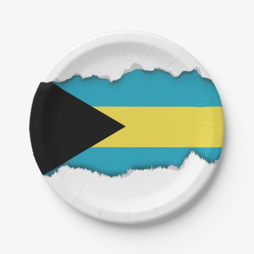 Classic Bahamian Flag Paper Plates