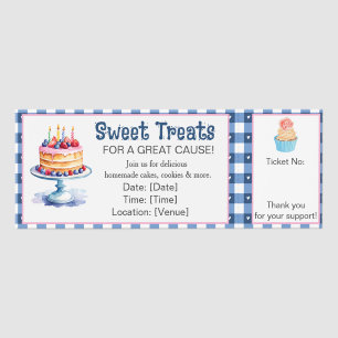 Classic Bake Sale Fundraiser Ticket Template