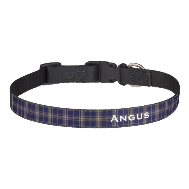 Classic Baker Tartan Plaid Custom Dog Collar (Front)