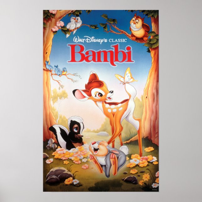 Classic Bambi Cover Art Poster (Front)