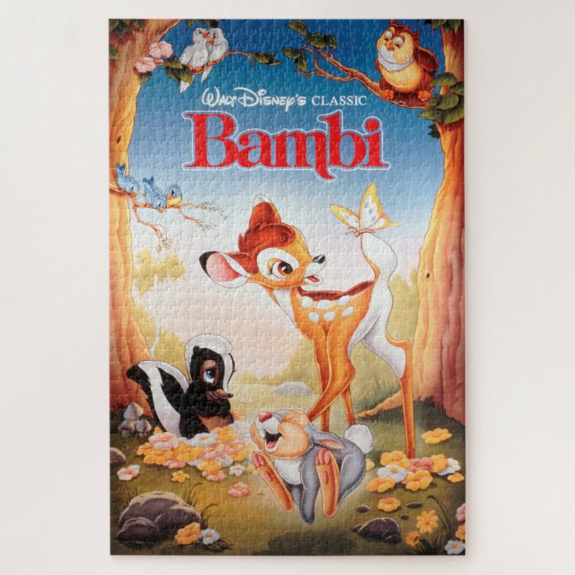 Classic Bambi Movie Poster Jigsaw Puzzle (Vertical)
