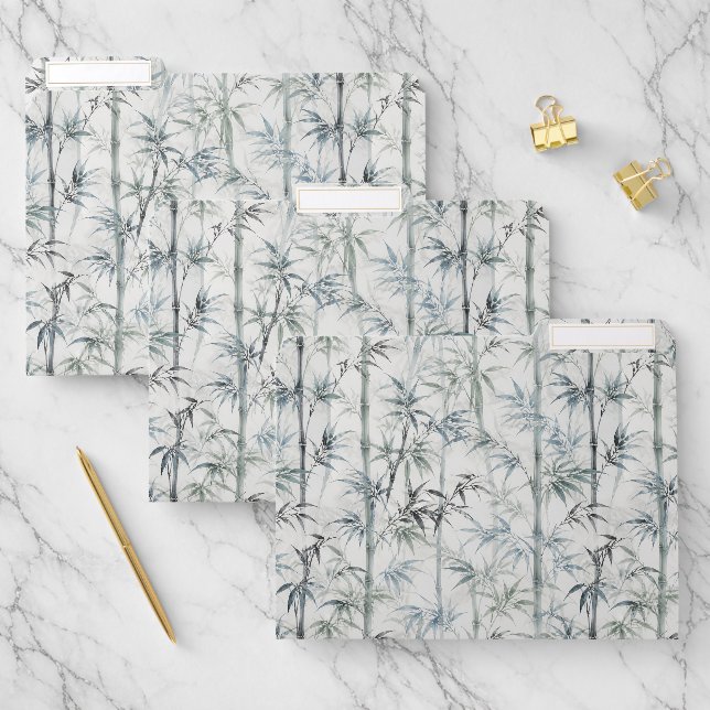 Classic Bamboo Botanical File Folder (Set)