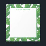 Classic Banana Leaf Pattern Notepad<br><div class="desc">Banana leaves in shades of green. Original design by Boatman Geller</div>