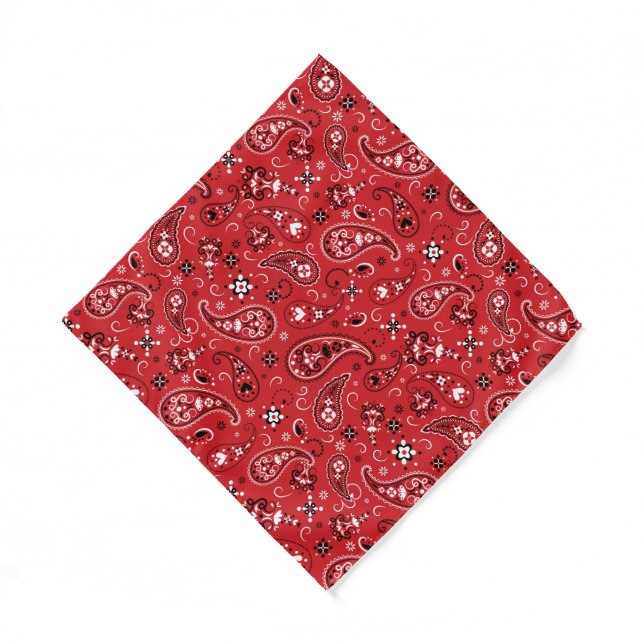 Classic Bandana Red Paisley (Front)