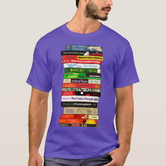 Classic Banned Books Stack T-Shirt