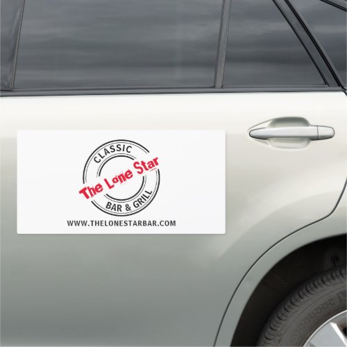 Classic Bar  Grill Logo PubBrewery Car Magnet