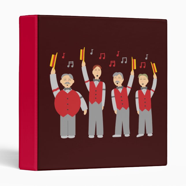 Classic Barbershop Quartet 3 Ring Binder (Front/Spine)