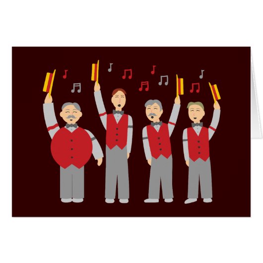 Classic Barbershop Quartet Cards (Front Horizontal)