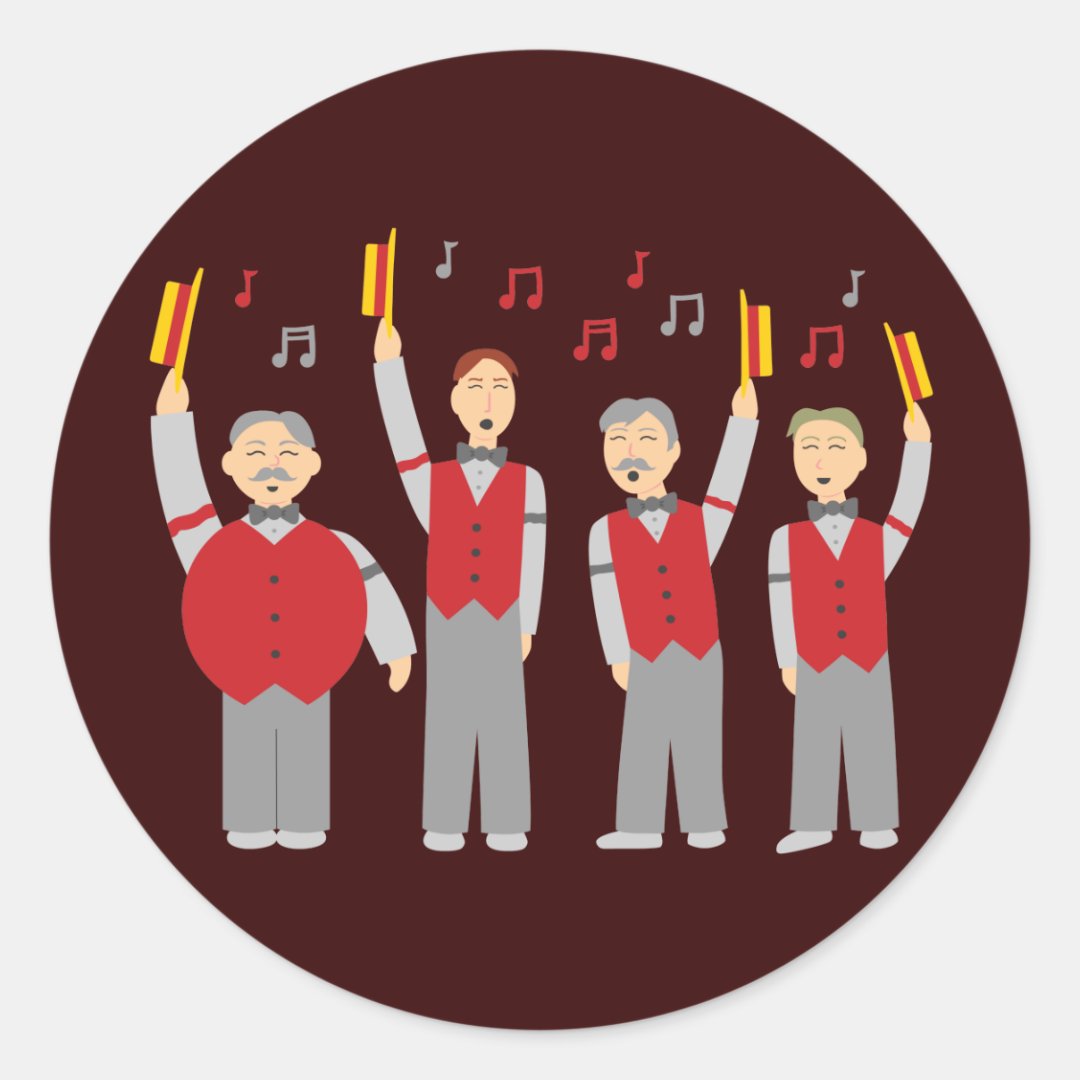 Classic Quartet Classic Round Sticker Zazzle