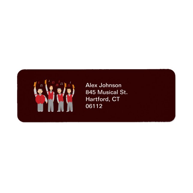 Classic Barbershop Quartet Label (Front)