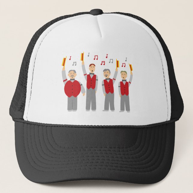 Classic Barbershop Quartet Trucker Hat (Front)