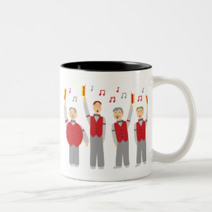 Classic Barbershop Quartet Two-Tone Coffee Mug