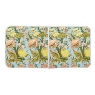 Classic Baroque Floral Fruit Damask Textile Beer Pong Table
