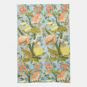 Classic Baroque Floral Fruit Damask Textile Kitchen Towel