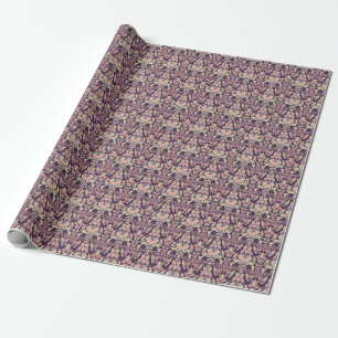Classic baroque, vintage floral wallpaper. wrapping paper