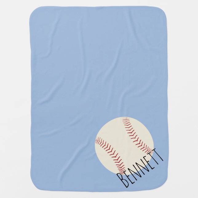 Classic Baseball Blanket (Front)