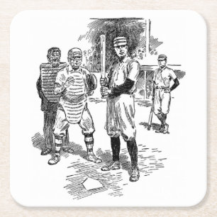 Classic Baseball Coaster Set