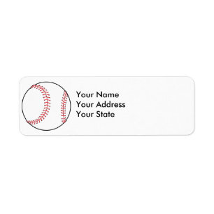 classic baseball design label