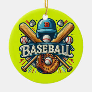 Classic Baseball Essentials / Stylish Retro Legend Ceramic Ornament