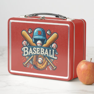 Classic Baseball Essentials / Stylish Retro Legend Metal Lunch Box