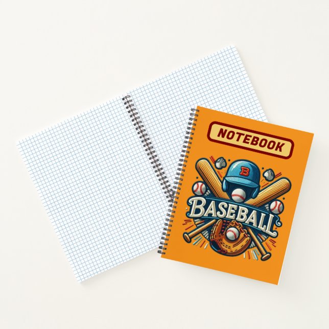 Classic Baseball Essentials / Stylish Retro Legend Notebook (Inside)