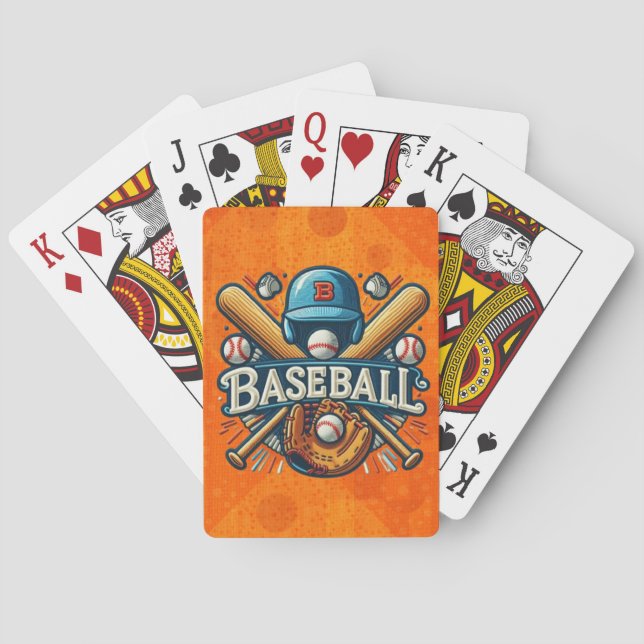 Classic Baseball Essentials / Stylish Retro Legend Poker Cards (Back)