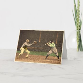 Classic Baseball Greetings Card by cardland at Zazzle