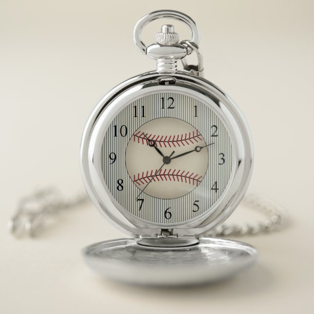 Classic Baseball Pocket Watch Gift (Inside)