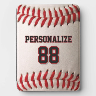 Classic Baseball Stitch Custom Name and Number Kindle Cover