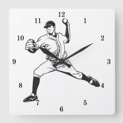 Classic Baseball Wall Clock