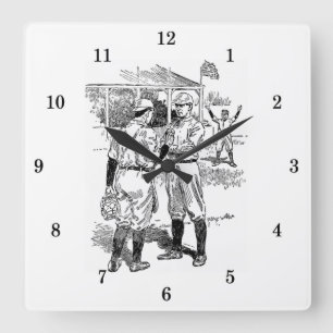 Classic Baseball Wall Clock