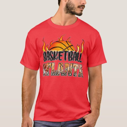 Classic Basketball Design Atlanta Personalized Pro T_Shirt